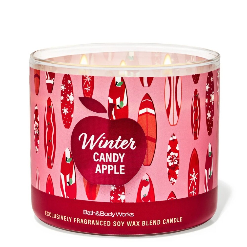 Bath & Body Works 3 Wick Candle Winter Candy Apple